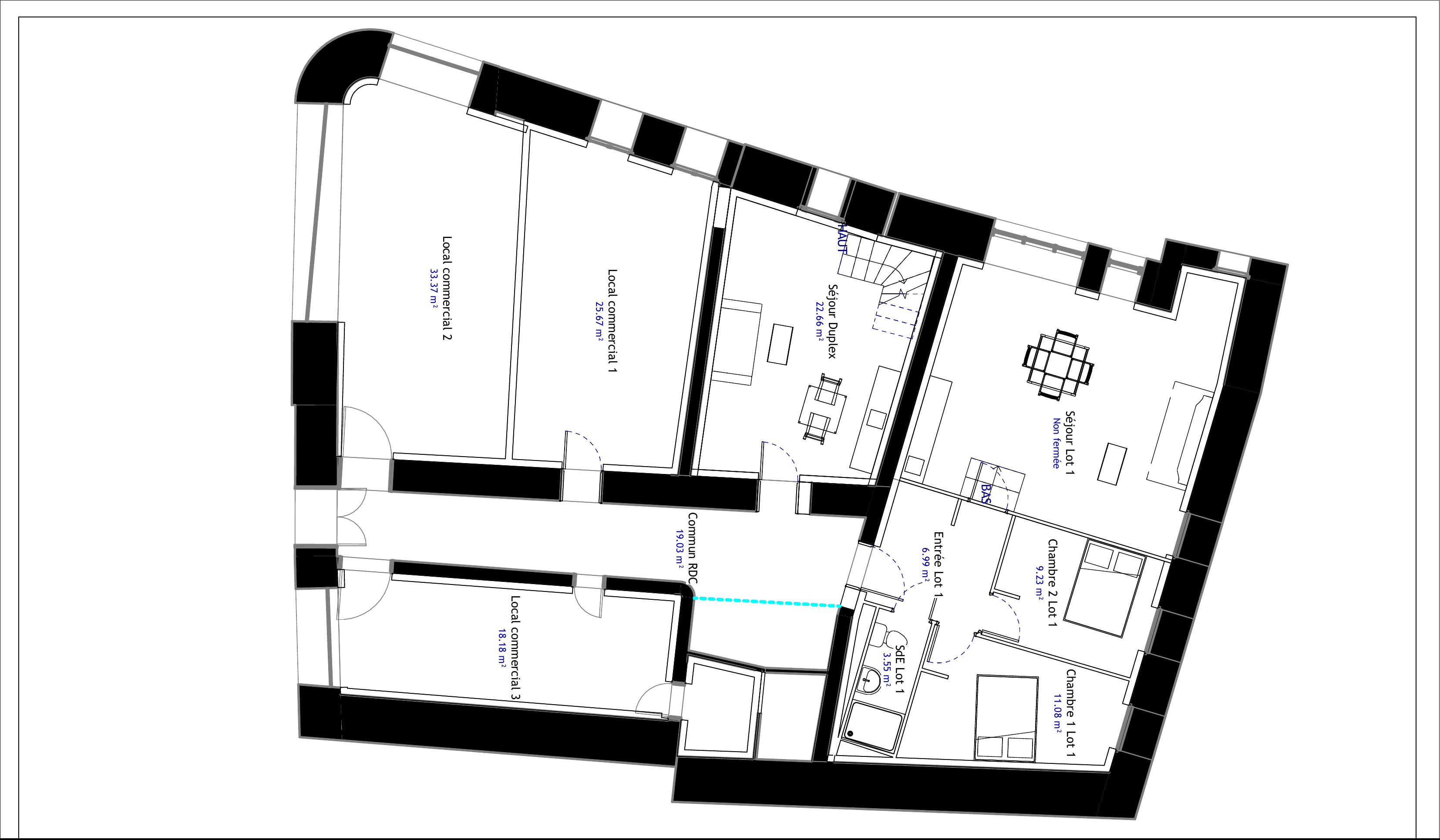 Plans — Immeuble de rapport rénové à Saint-Gaudens (31) — photo 9