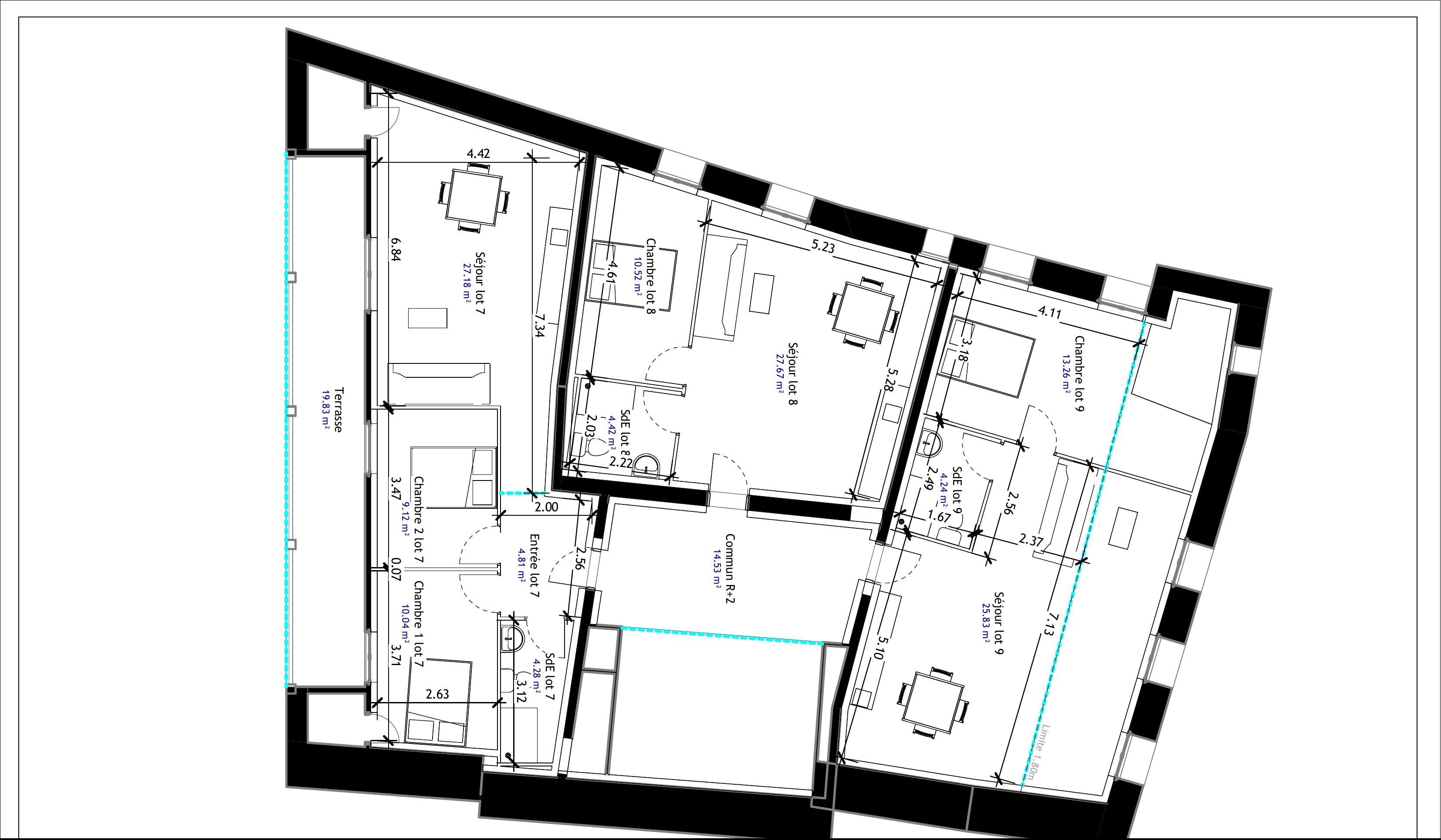 Plans — Immeuble de rapport rénové à Saint-Gaudens (31) — photo 12
